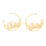 Barbie Hearts Gold Hoop Earrings